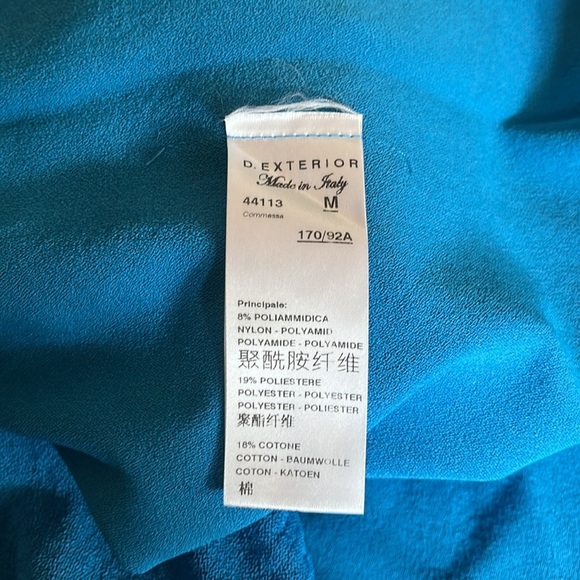 D Exterior Made in Italy Midi Stretch Viscose blend Dress Size M - Picture 9 of 10